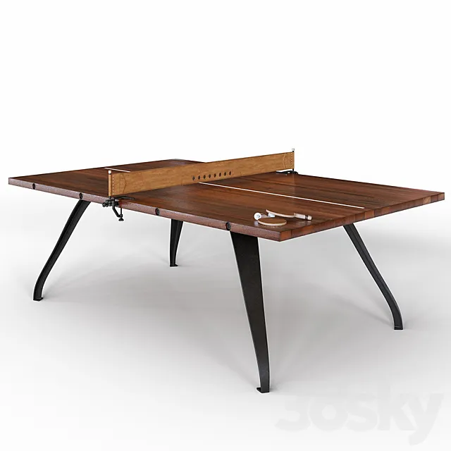 Ping pong table PING PONG TABLE – BURNT UMBER 3DSMax File