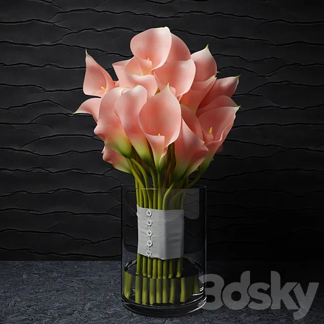 Pink callas 3DS Max Model