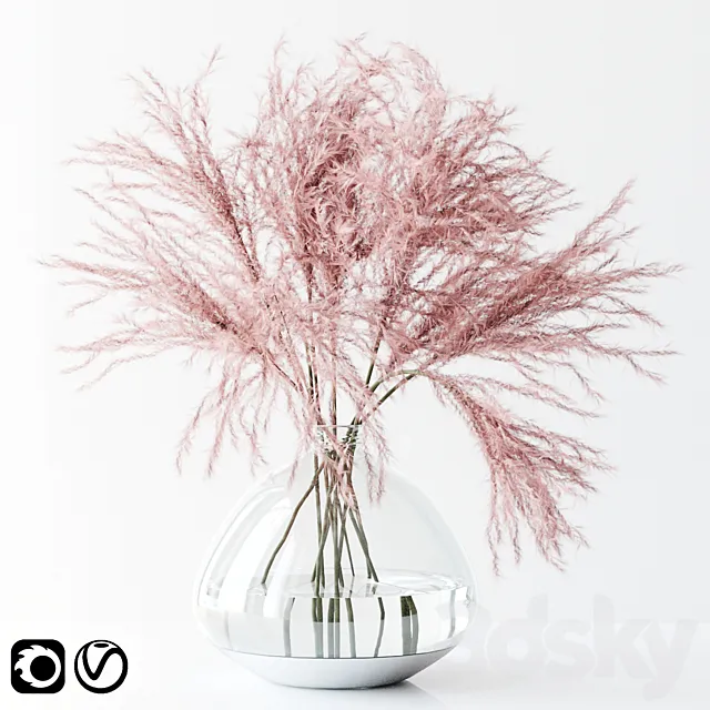 Pink pampas 3ds Max