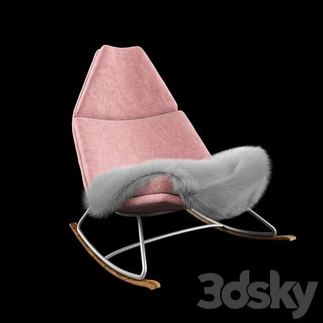 pink rocking chair 3DSMax File
