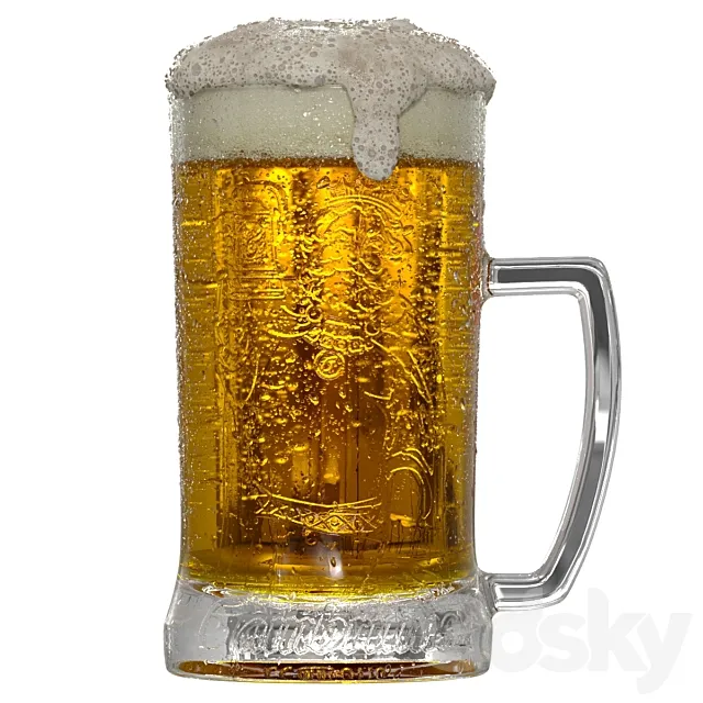 Pint of beer 3DSMax File