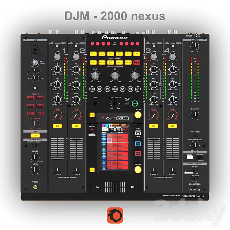 Pioneer DJM 2000 Nexus 3DS Max