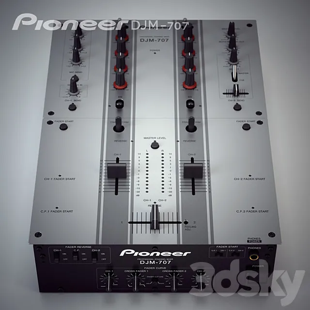 Pioneer DJM-707 3DSMax File