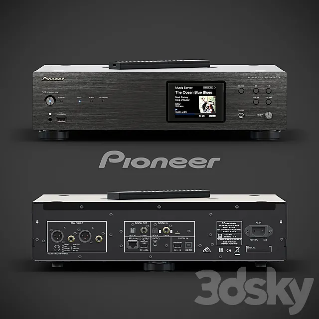 Pioneer network audio player N-70A-K 3ds Max