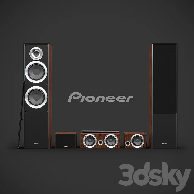 Pioneer S-ES21TB-T Speaker System 3DSMax File
