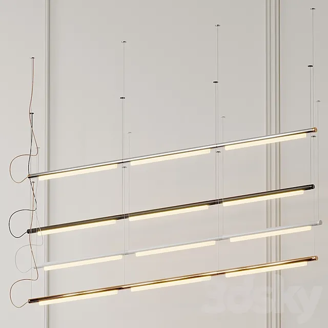 Pipeline Linear Suspension Light by Caine Heintzman from ANDlight 3DS Max Model