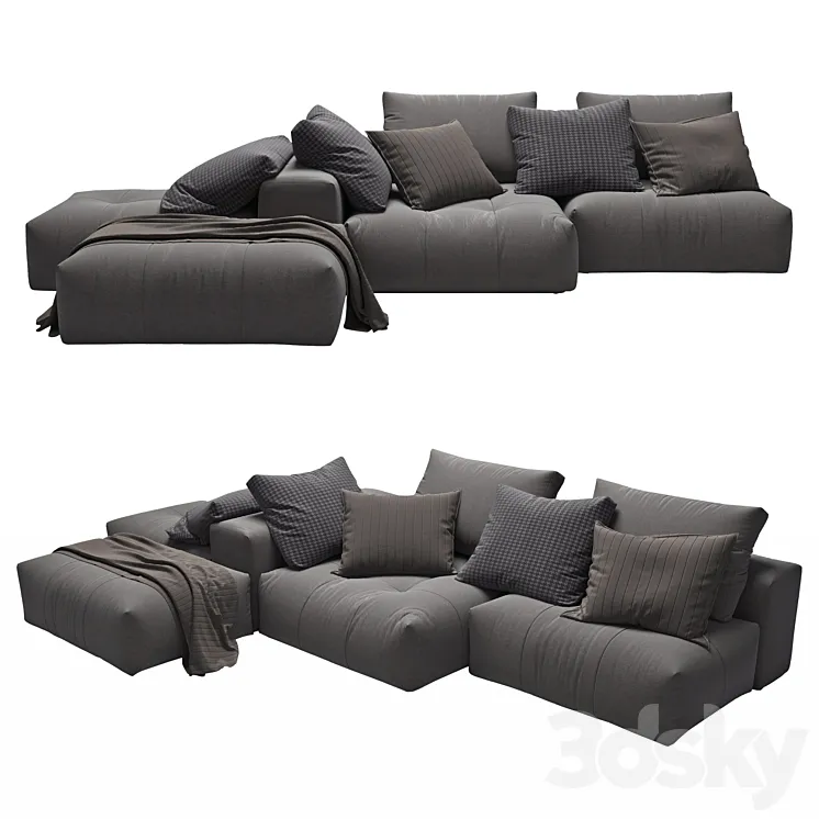 PIXEL Sectional sofa 3DS Max Model