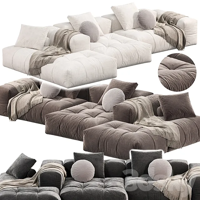 PIXEL Sofa by Saba Italia 2 sofas 3ds Max