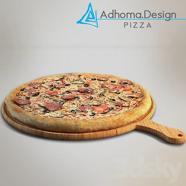 Pizza 3DS Max Model