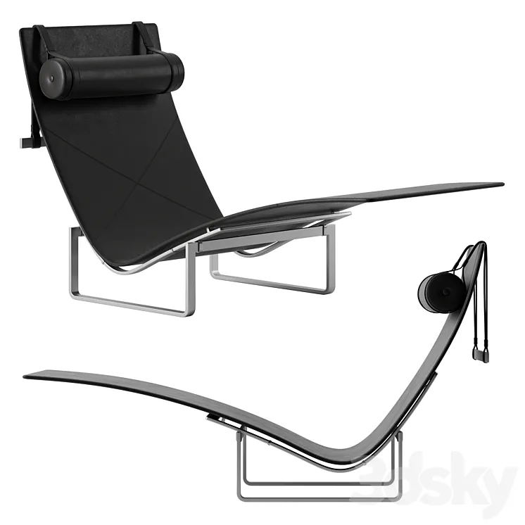 PK24 chaise longue by Fritz Hansen 3DS Max