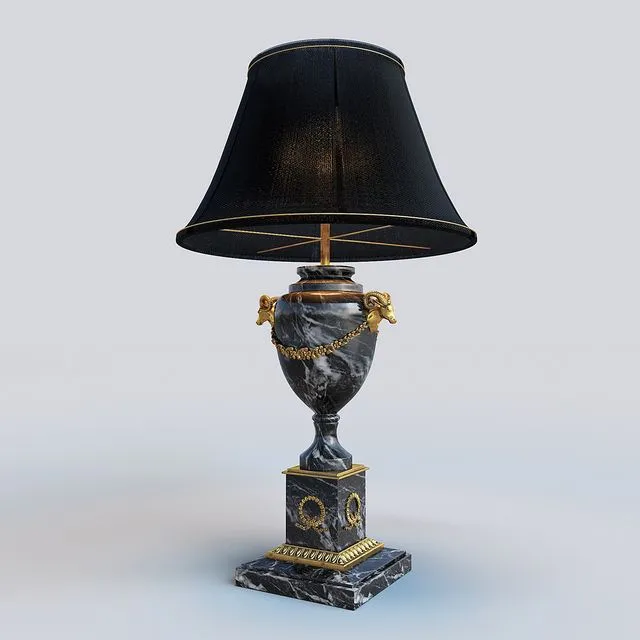 Place lamp 3dsMax Model