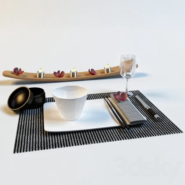Place Settings 3dsMax Model