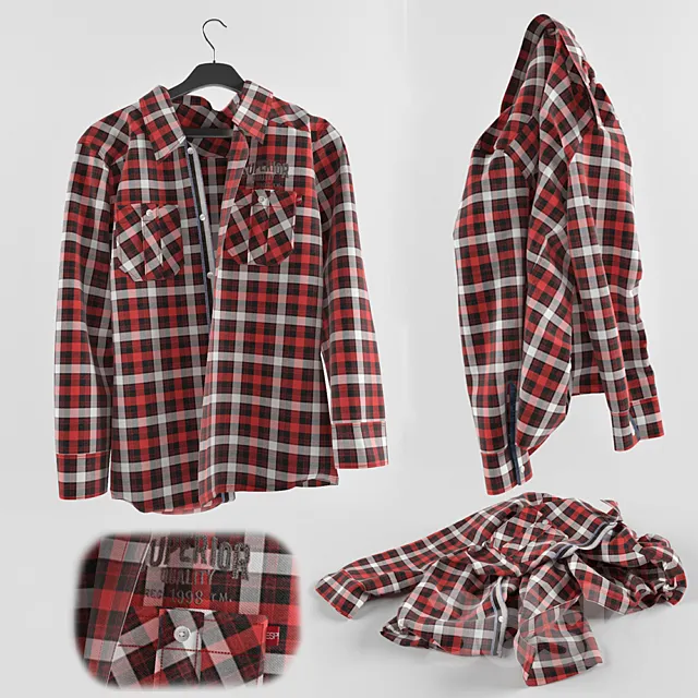 Plaid shirt 3DS Max Model