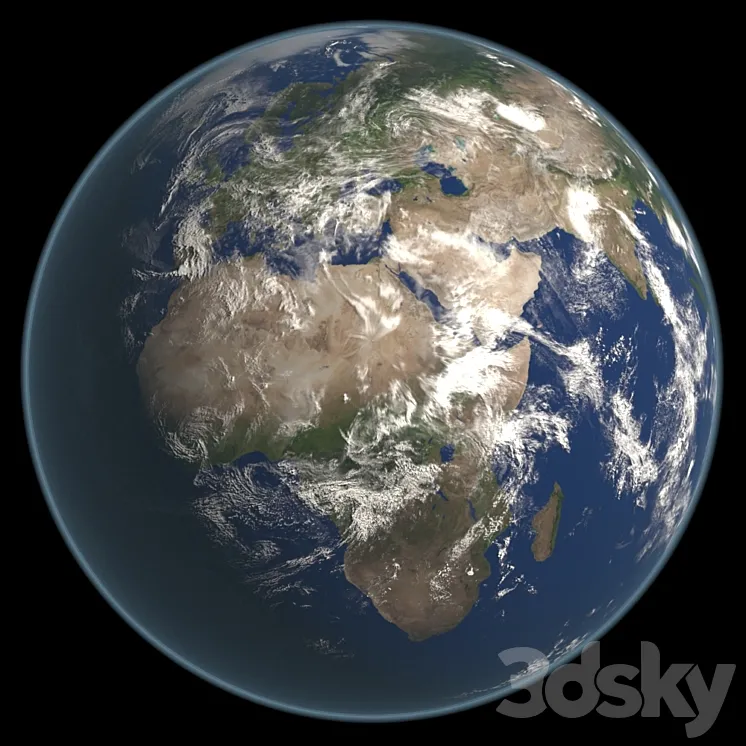 Planet Earth 3DS Max