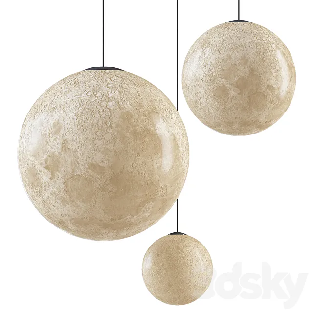 Planet Pendant Ensemble 3ds Max