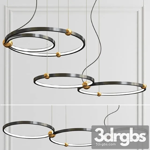 Planetary belt pendant lamp