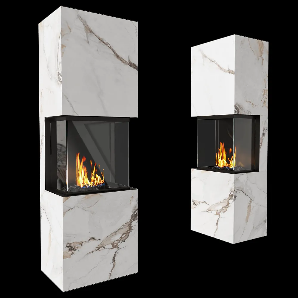 Planika – Fireplace Rock Laurent 3ds Max