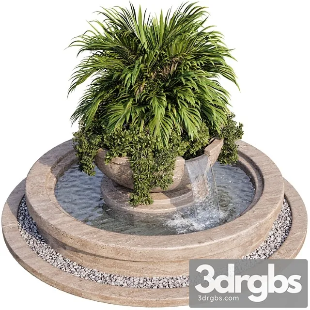 Plant and fountain 01 3dsmax Download