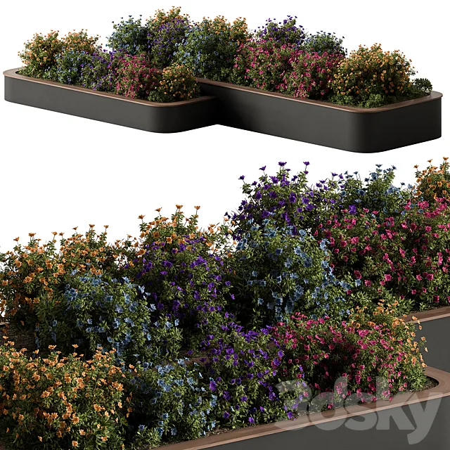 Plant Box – Outdoor Flowers 601 3dsMax Model