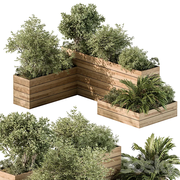 Plant Box – Outdoor Plants 487 3DS Max Model
