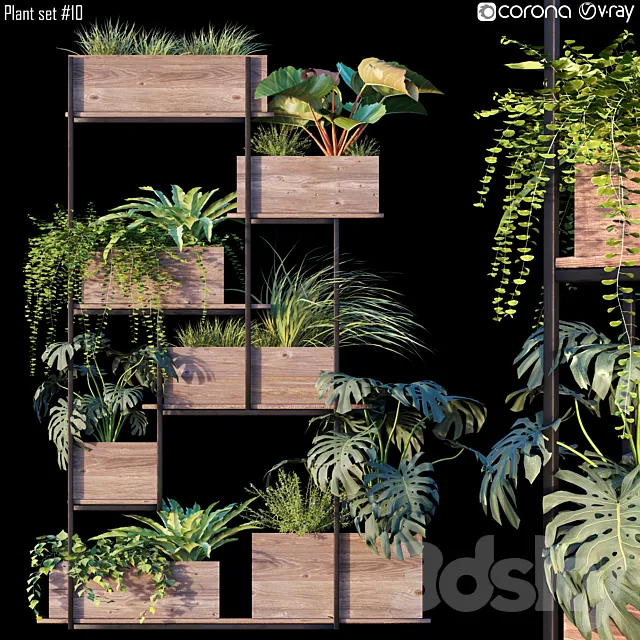 Plant set # 10 3DSMax File