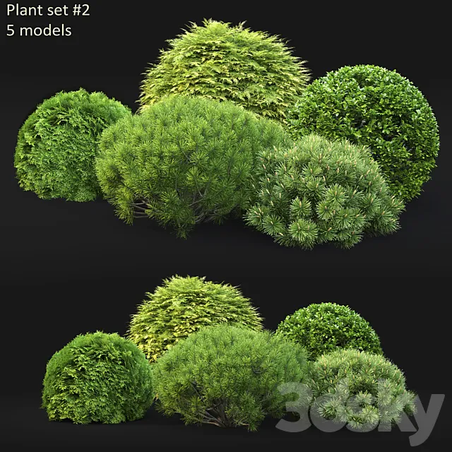 Plant set 3DS Max Model