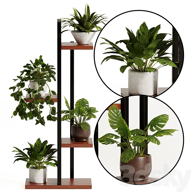 Plant stand flower pot 3ds Max