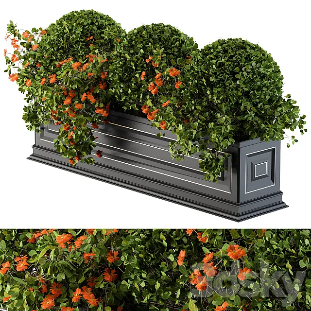 Planter Box For Windows Classic 3DS Max Model