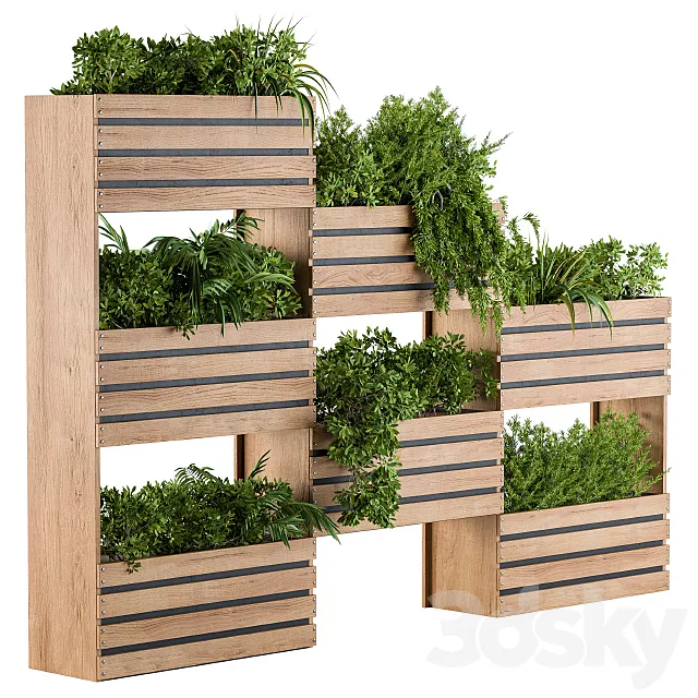 Planter Box Outdoor Set 3ds Max