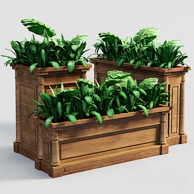 Planter set 1 3ds Max