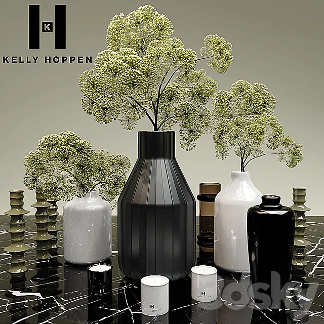 Plants and vases site kelly hoppen 3DSMax File