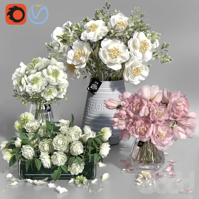 PLANTS – BOUQUET – 3D MODELS – 3DS MAX – FREE DOWNLOAD – 16475