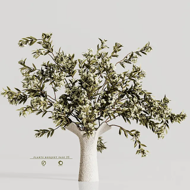 plants bouquet vase 35 3ds Max