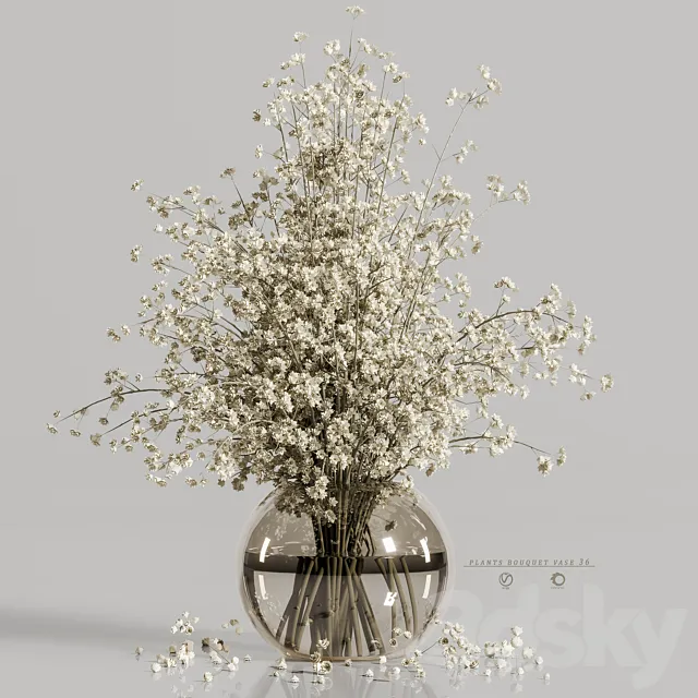 plants bouquet vase 36 3ds Max