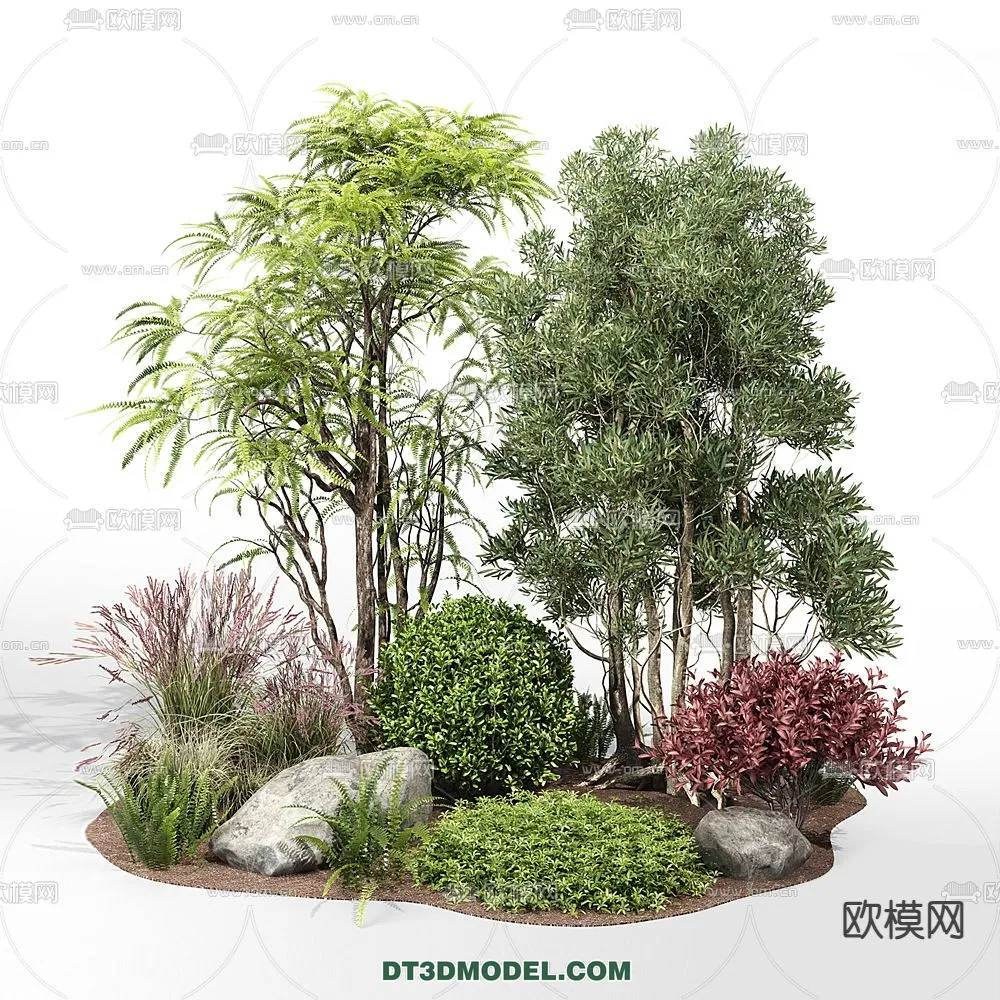 PLANTS – BUSH – VRAY / CORONA – 3D MODEL – 266
