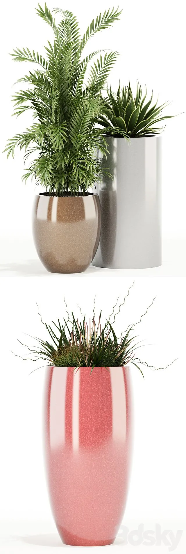 Plants collection 100 Awesomeplanters 3dsMax Model