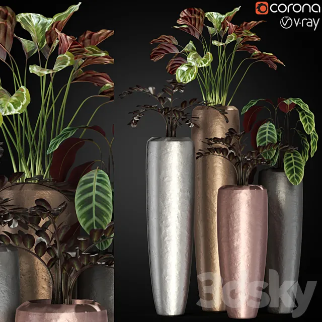 Plants collection 272 Fleur ami LOFT 3DS Max Model