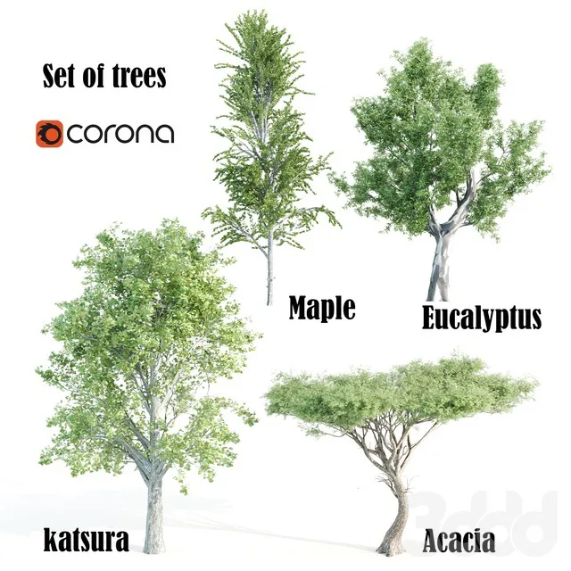 PLANTS – TREE – 3D MODELS – 3DS MAX – FREE DOWNLOAD – 17416