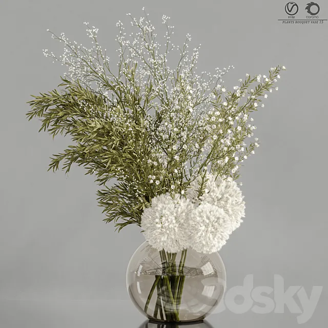 plants_bouquet_vase_15 3DSMax File