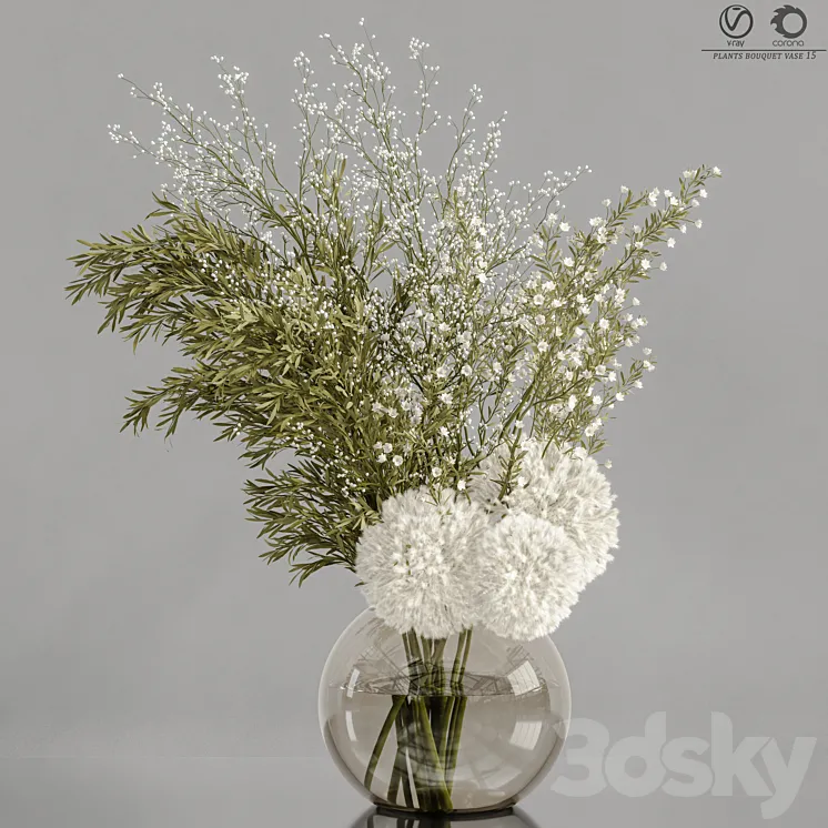 plants_bouquet_vase_15 3DS Max Model
