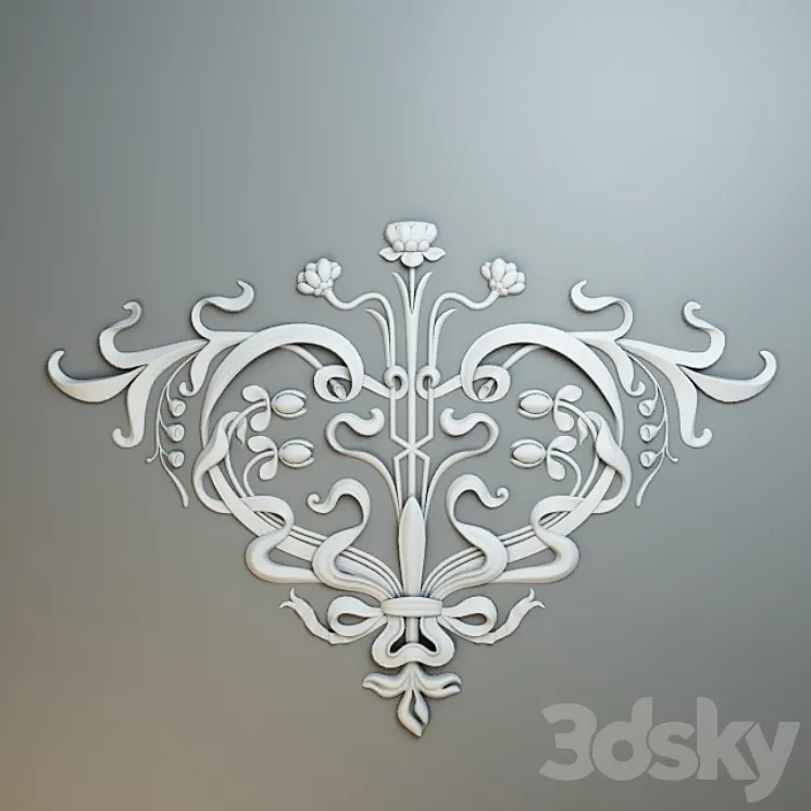 Plaster Ceiling Pattern 3DS Max