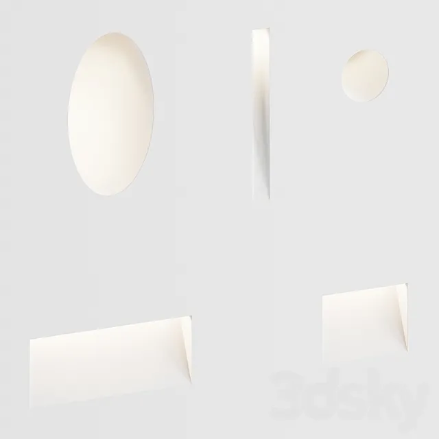 Plaster lamps 9010 Novantadieci 3DS Max Model