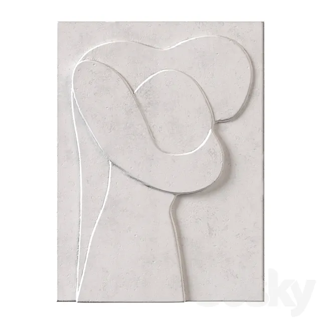 Plaster panel embrace 3ds Max