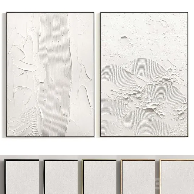 Plaster Two Photo Frames T-361 3dsMax Model