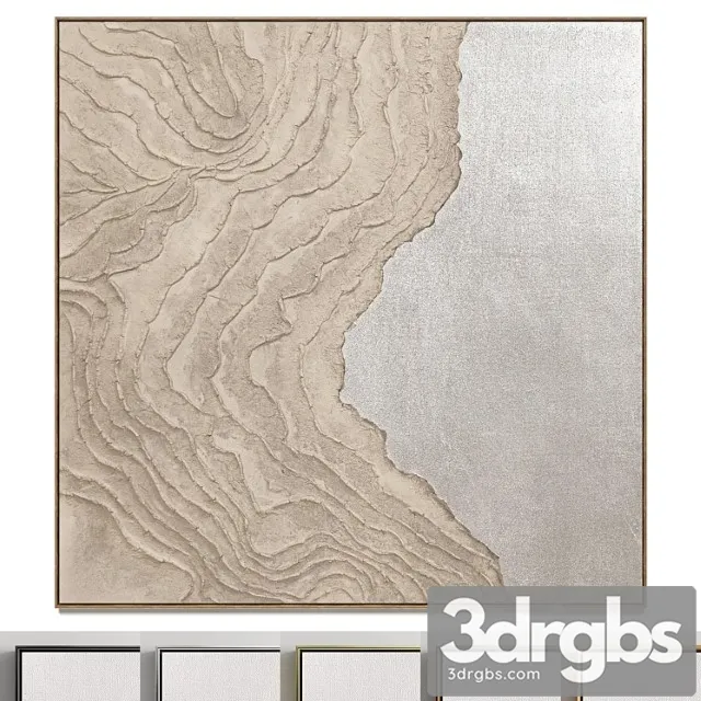 Plaster two square photo frames 34 3dsmax Download