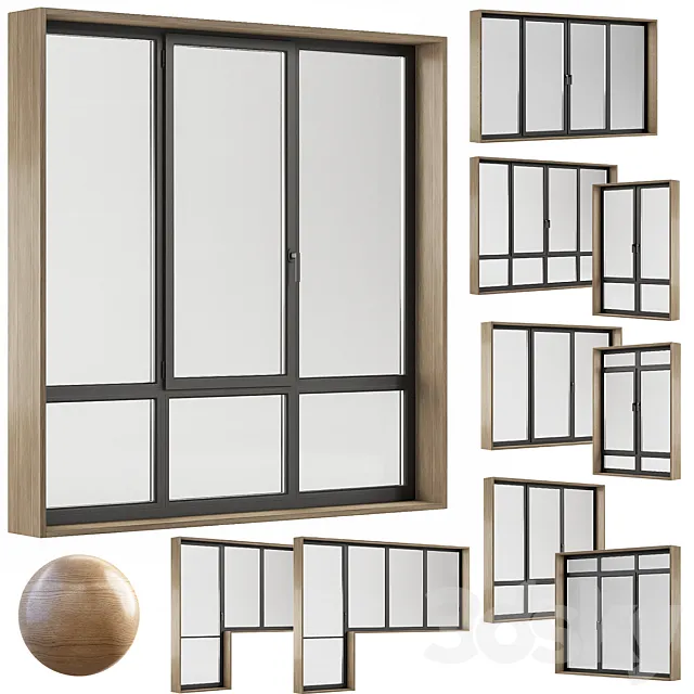 Plastic windows 3DS Max Model