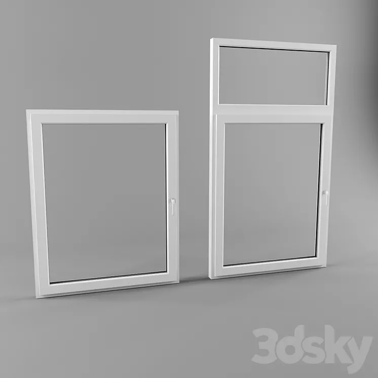 Plastic windows 3DS Max