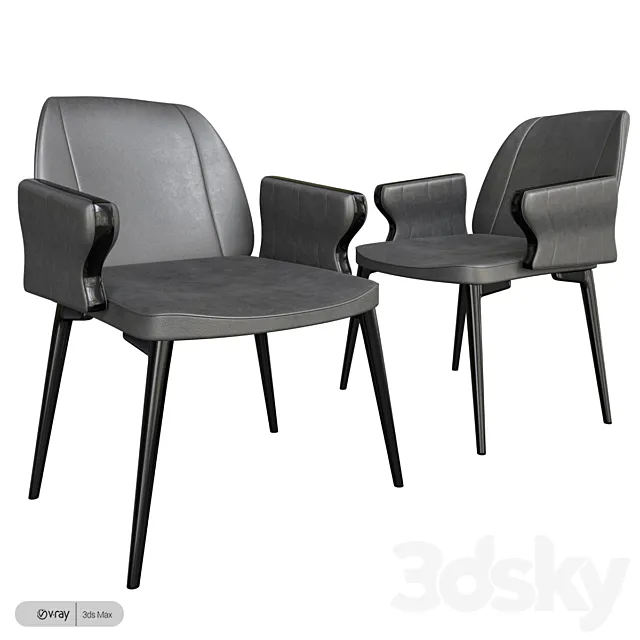 PLATE Kristalia chair 3DS Max Model