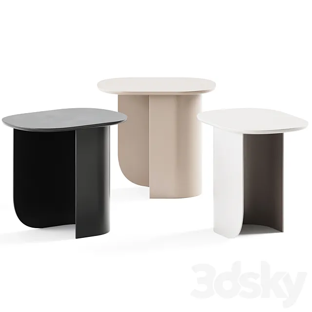 Plateau Side Table Sand _ Coffee table 3ds Max