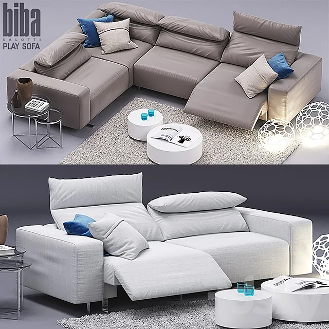 Play sofa. Biba Salotti 3DSMax File